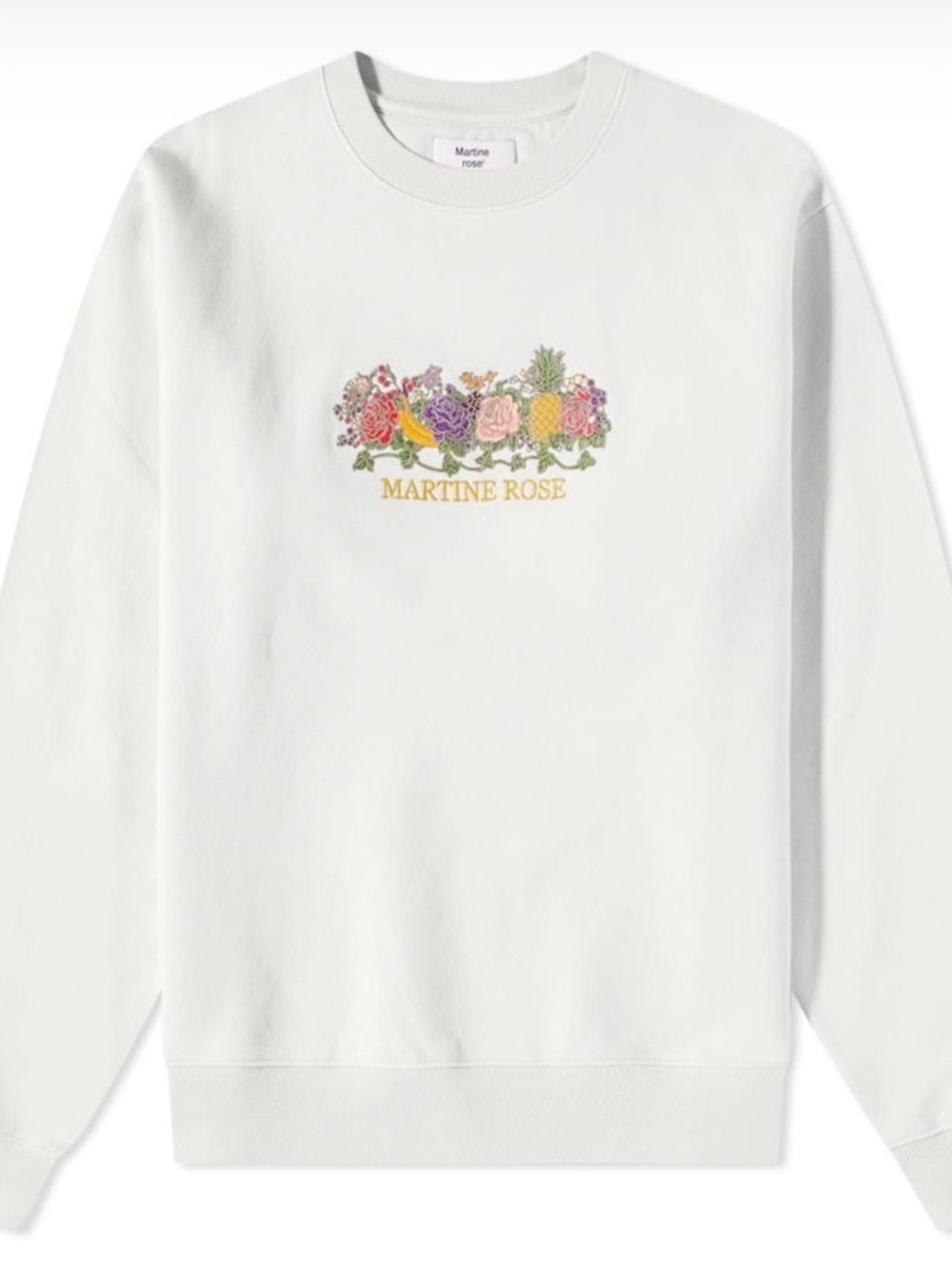 Martine Rose Fruits Embroidered Sweatshirt